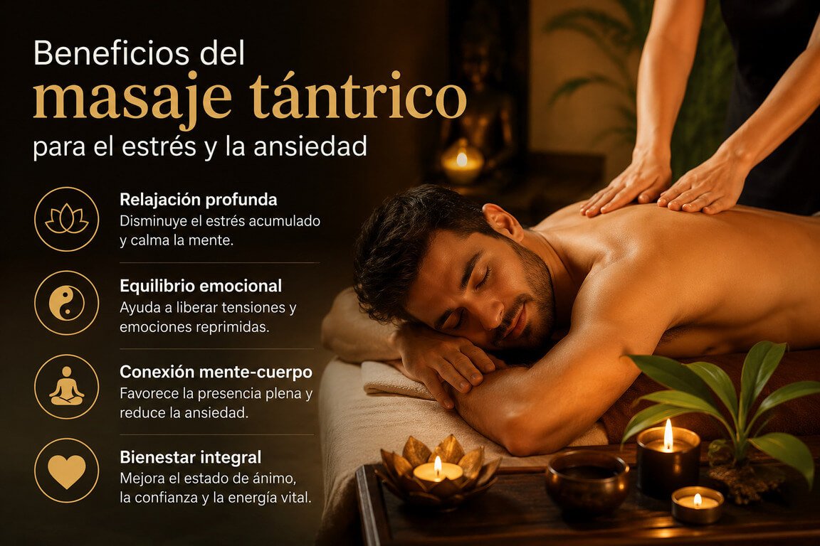 Lee más sobre el artículo Beneficios del Masaje Tántrico para el Estrés y la Ansiedad